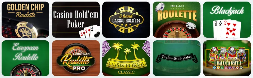 Table games at SIKWIN CASINO